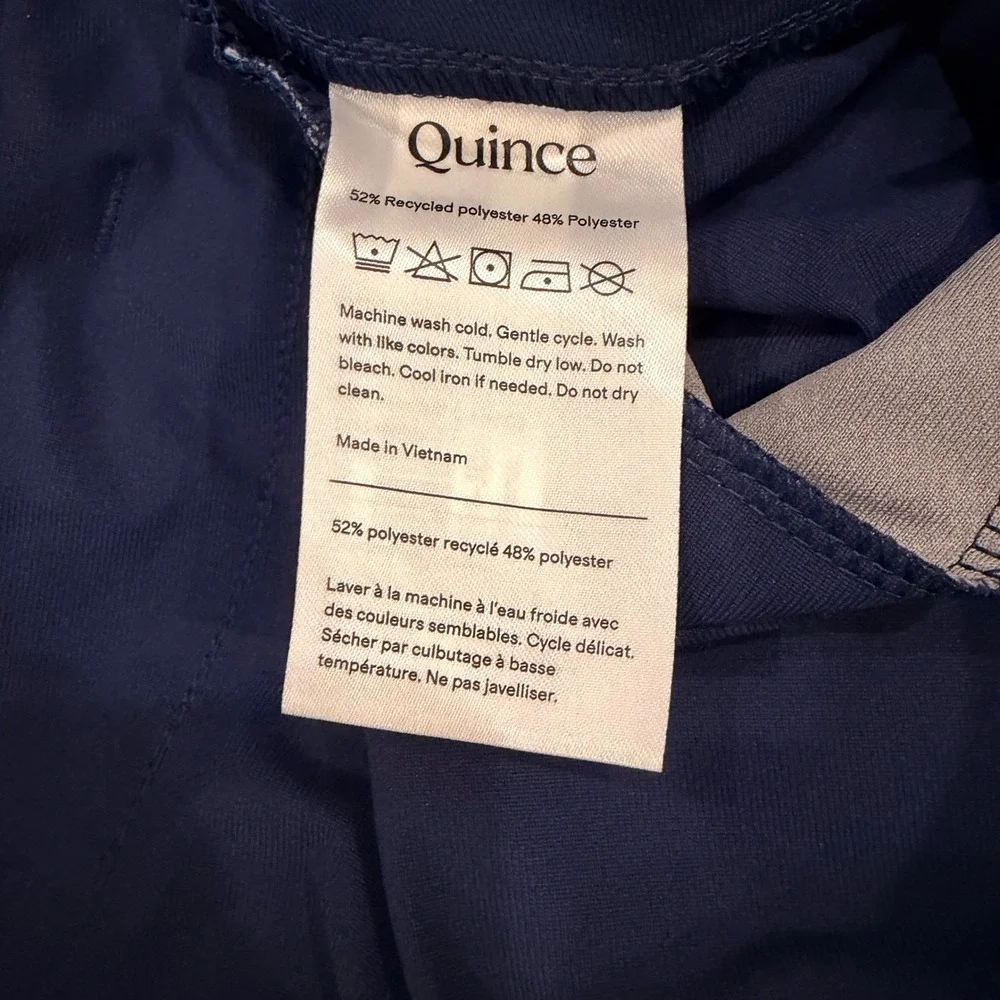 Quince ProTech Golf Pants Wavecrest Performance UPF50‎ Travel Navy 33x32 NWOT